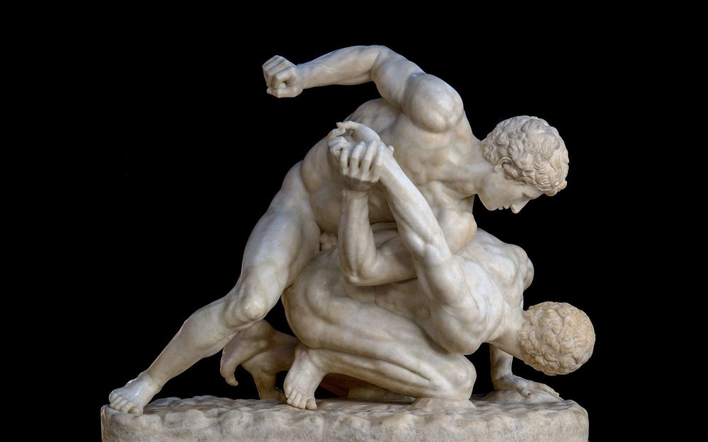 ancient olympics wrestling