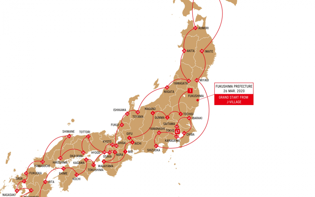 The countdown has begun – the flame of Olympia travels across Japan (100 days to go)